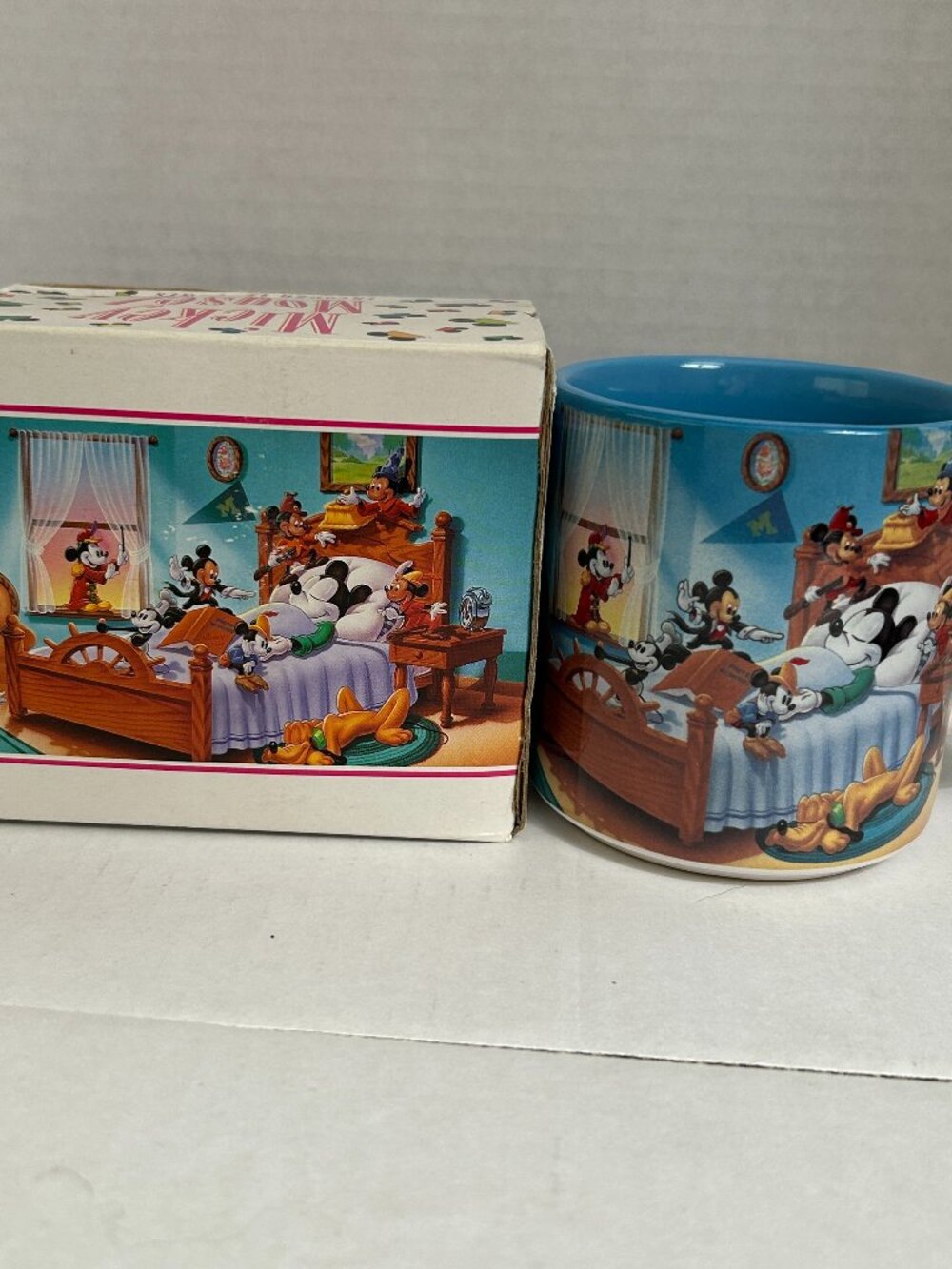 Vintage Disney Mickey Mouse Through the Years Mug w/ Original Box